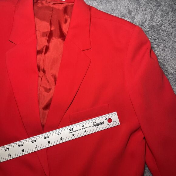 Babaton Women's Red Blazer SZ XS Long Sleeve Dry Clean Only Polyester - Picture 6 of 16